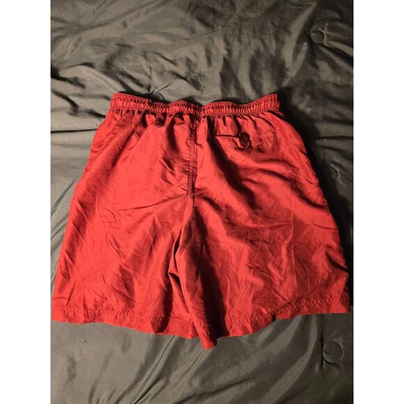 Croft & Barrow Mens Swimsuit Swim Trunks Red Lined Elastic Waist Size Medium 34 - Picture 3 of 3